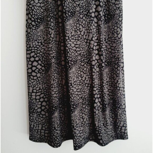 GEORGE Stretchy Fitted Babydoll Style Mini Dress Abstract Animal Print Sz XL - Picture 4 of 15